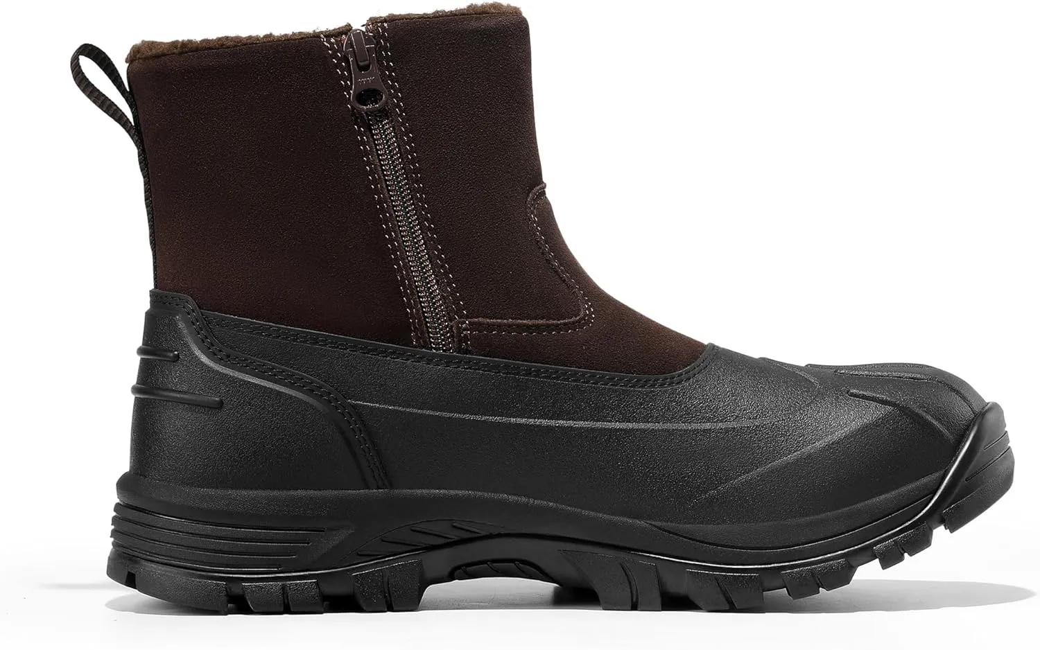 NORTIV 8 Mens Slip on Winter Waterproof Rain Boot for Outdoor