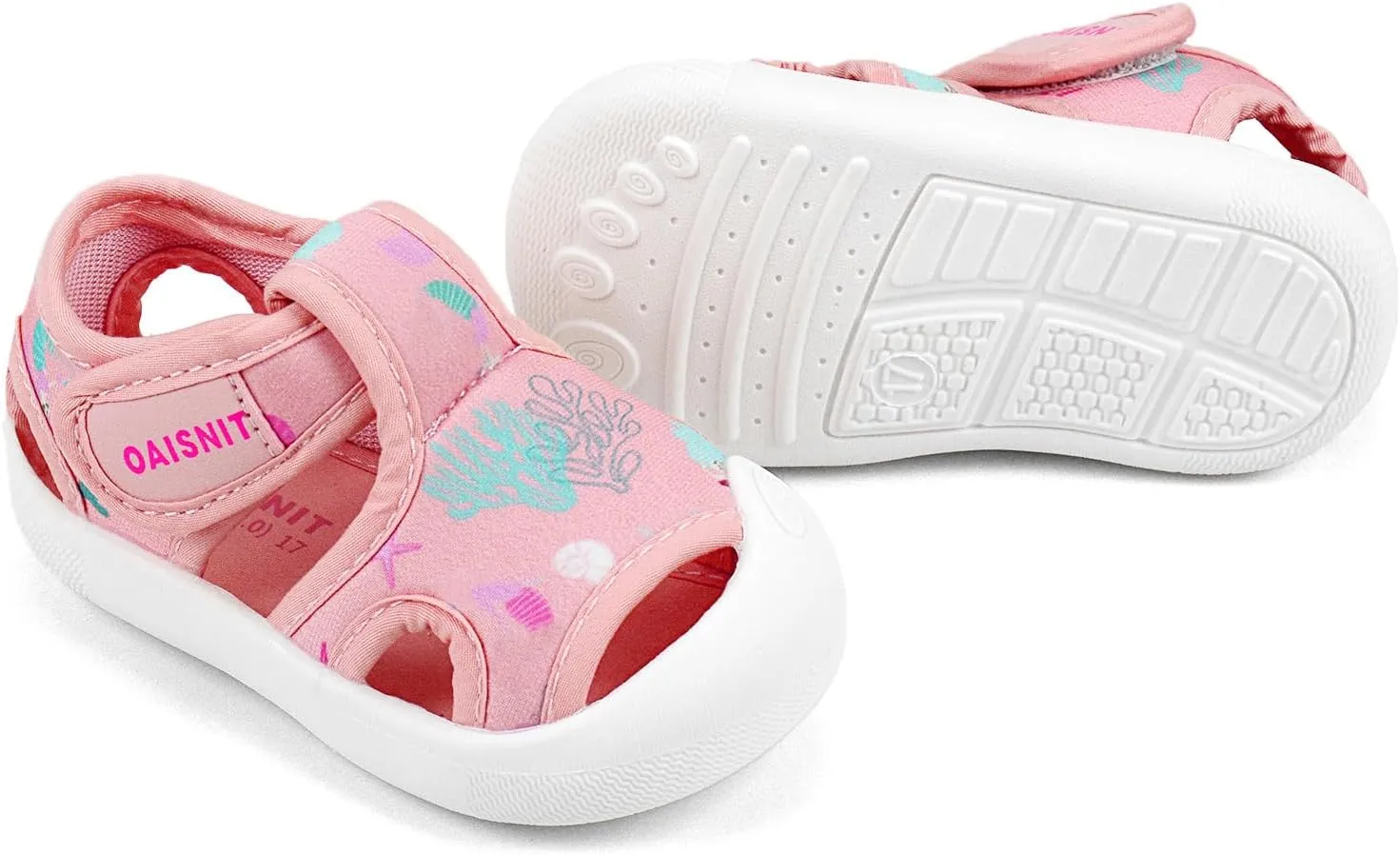 OAISNIT Baby Girls Boys Sandals Summer Sneakers Non-Slip Lightweight Beach Water Shoes Toddler First Walkers