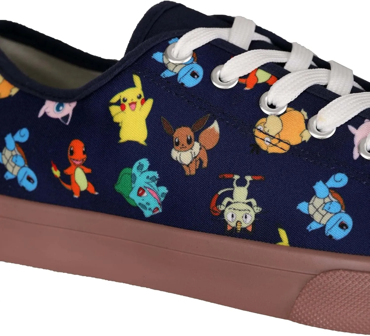 Officially Licensed Pokémon Low Top Adult Shoes | Comfortable Themed Footwear for Cosplay, Everyday, Parties