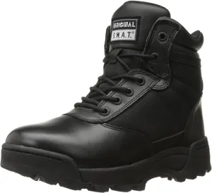 Original S.W.A.T. Classic 6" Side Zip - Unisex Boots - Leather Upper - Removable EVA Insole - Padded Tongue