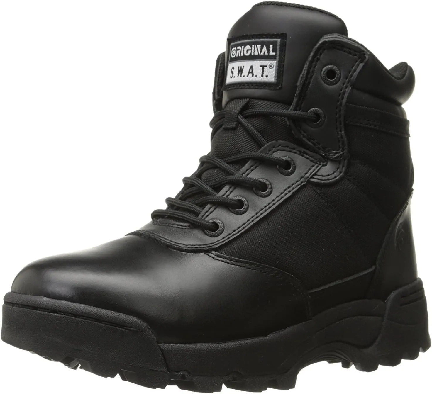 Original S.W.A.T. Classic 6" Side Zip - Unisex Boots - Leather Upper - Removable EVA Insole - Padded Tongue