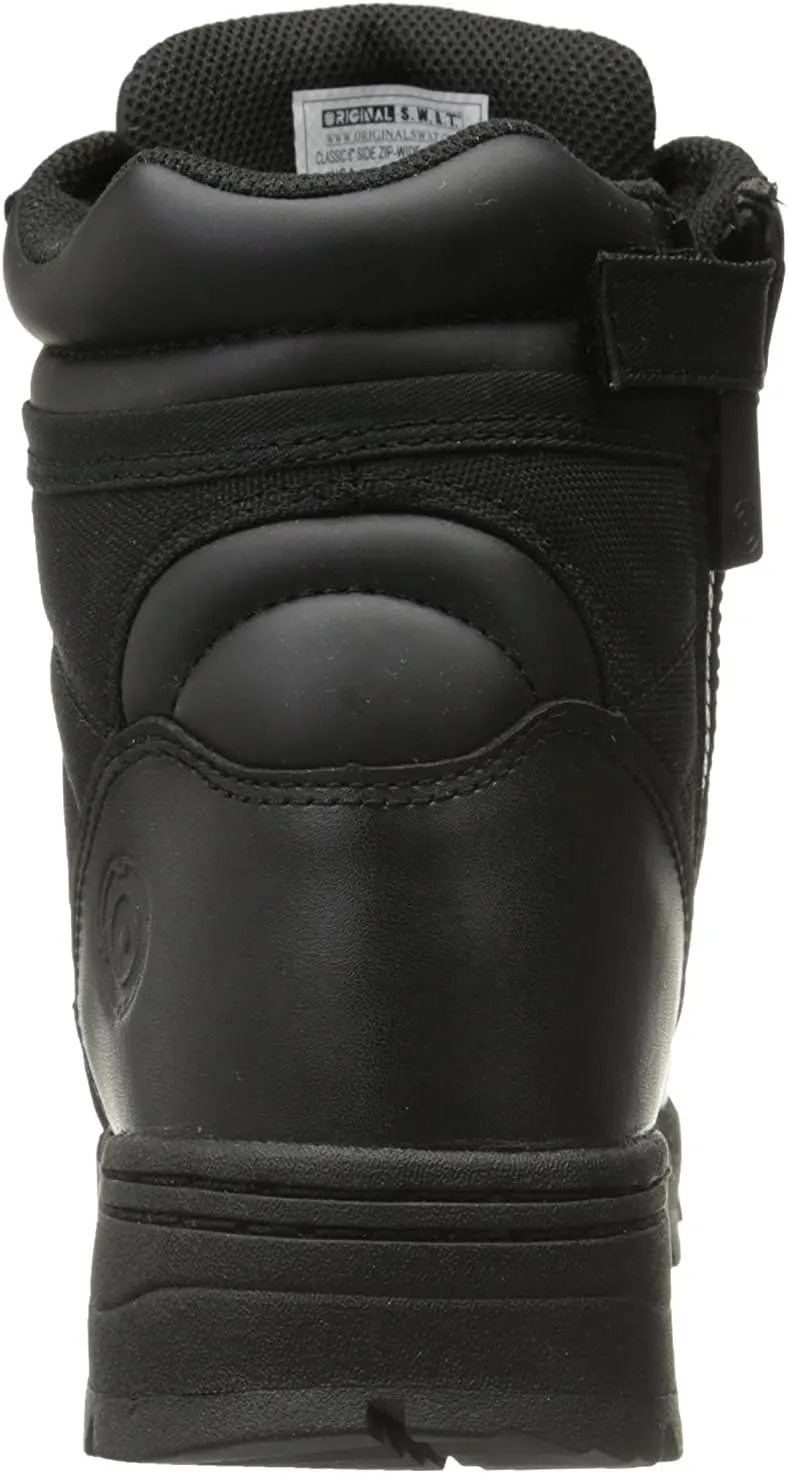Original S.W.A.T. Classic 6" Side Zip - Unisex Boots - Leather Upper - Removable EVA Insole - Padded Tongue