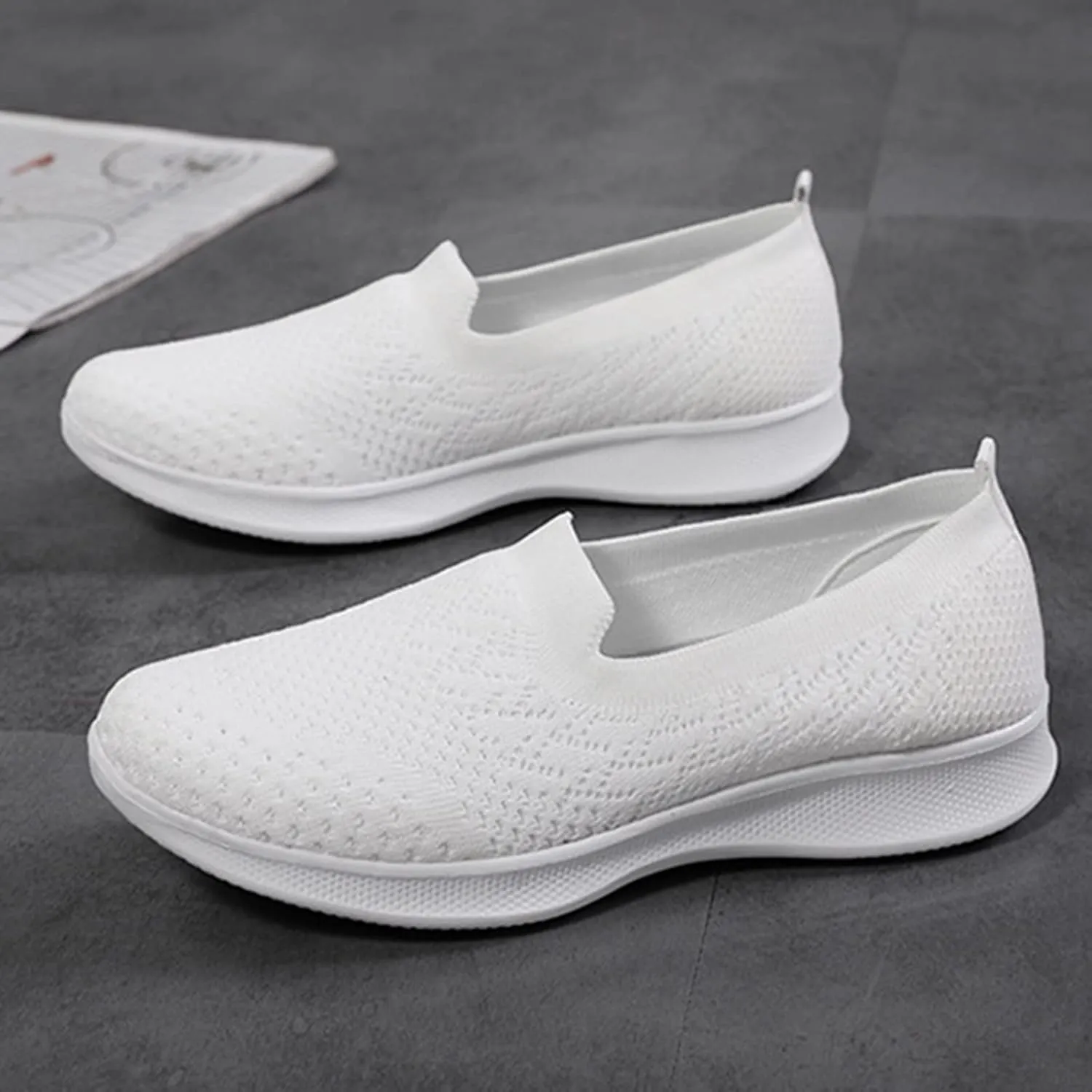 Orthopedic Shoes for Women Sneakers Lightweight Running Casual Shoes for Running Slip on Sneakers Flat Walking Shoes