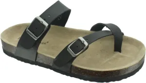 Pierre Dumas Outwoods Womens Bork Slide Sandal, Adult, Black, 8 M US