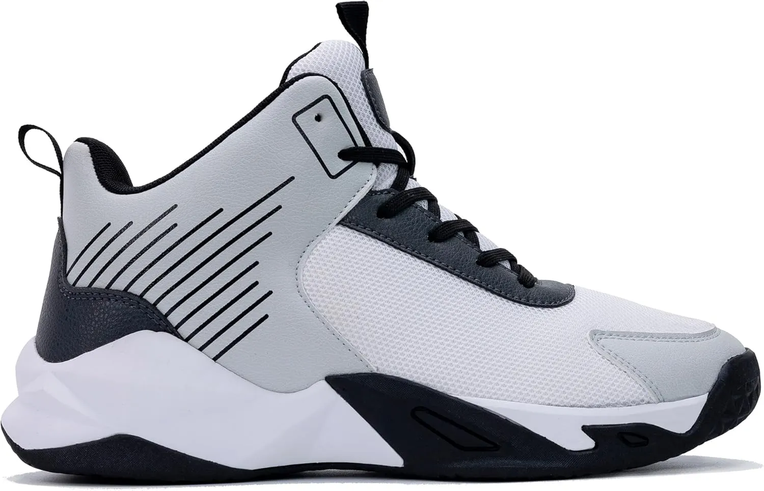 RomenSi Mens High Top Basketball Shoes Athletic Running Walking Anti Slip Sports Fashion Sneakers