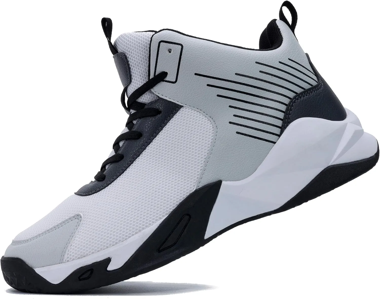RomenSi Mens High Top Basketball Shoes Athletic Running Walking Anti Slip Sports Fashion Sneakers