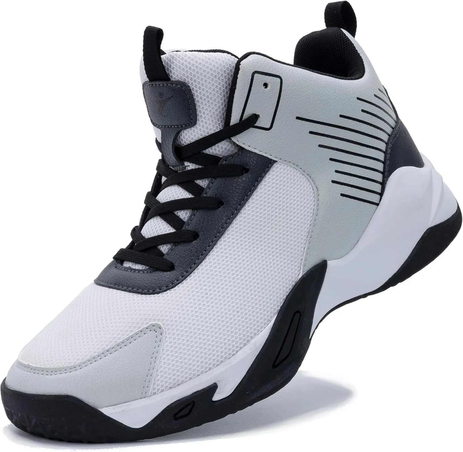 RomenSi Mens High Top Basketball Shoes Athletic Running Walking Anti Slip Sports Fashion Sneakers