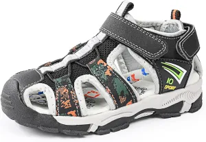 seannel Kids Athletic Sandals Boys and Girls Outdoor Hiking Sports Closed-Toe Sandal Pool Beach Shoes Summer Water shoes