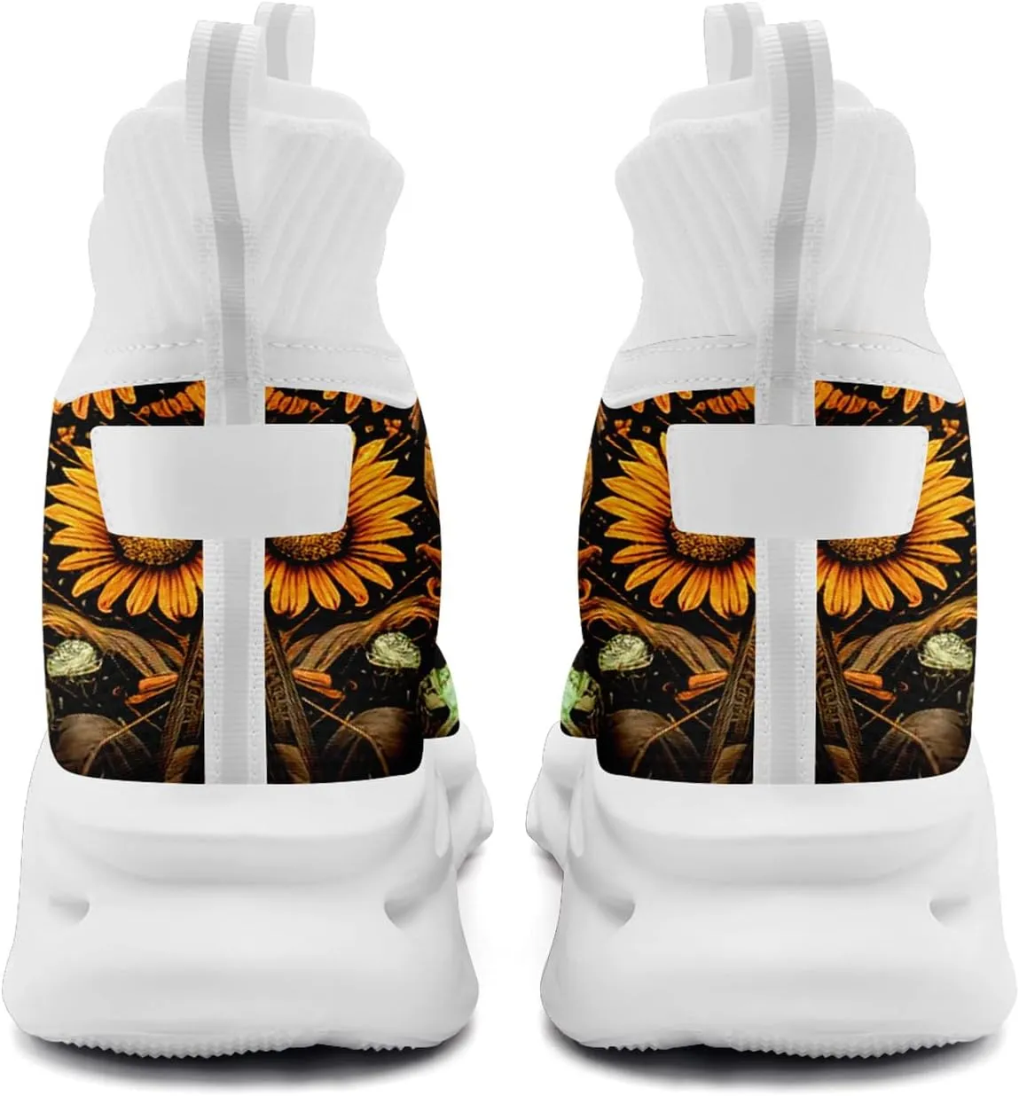 Skull Running Shoes for Men Women Fashion Sneakers Lightweight Breathable Athletic Trainer Walking Tennis Shoes