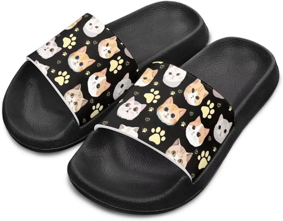 Slides for Girls - Comfortable Slip-On Kids Sandals, Slides for Indoor and Outdoor The Beach and Pool