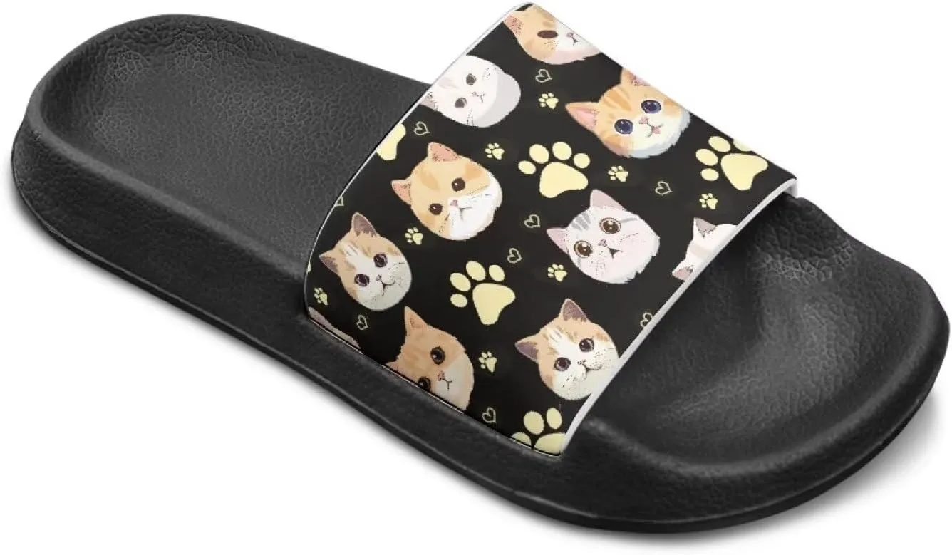 Slides for Girls - Comfortable Slip-On Kids Sandals, Slides for Indoor and Outdoor The Beach and Pool