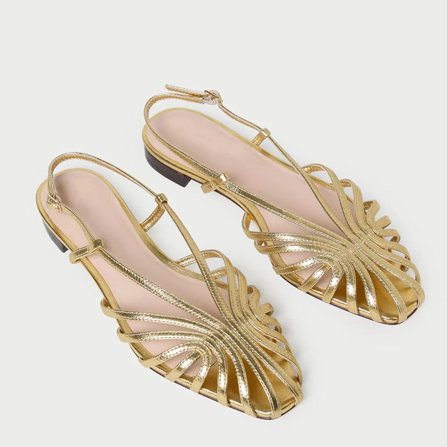 Slingback Flat Sandals for Women Comfort Round Toe Low heel Sandals Casual Summer Dress Shoes