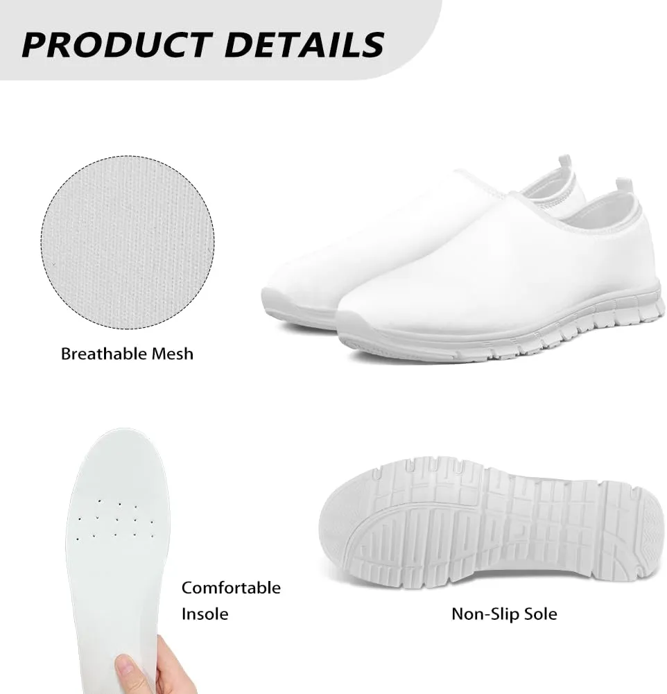 Slip On Shoes for Men Comfort Casual Loafers Wide Non Slip Hand Free Step in Work Shoes Home Slippers Lightweight Sneakers Outdoors