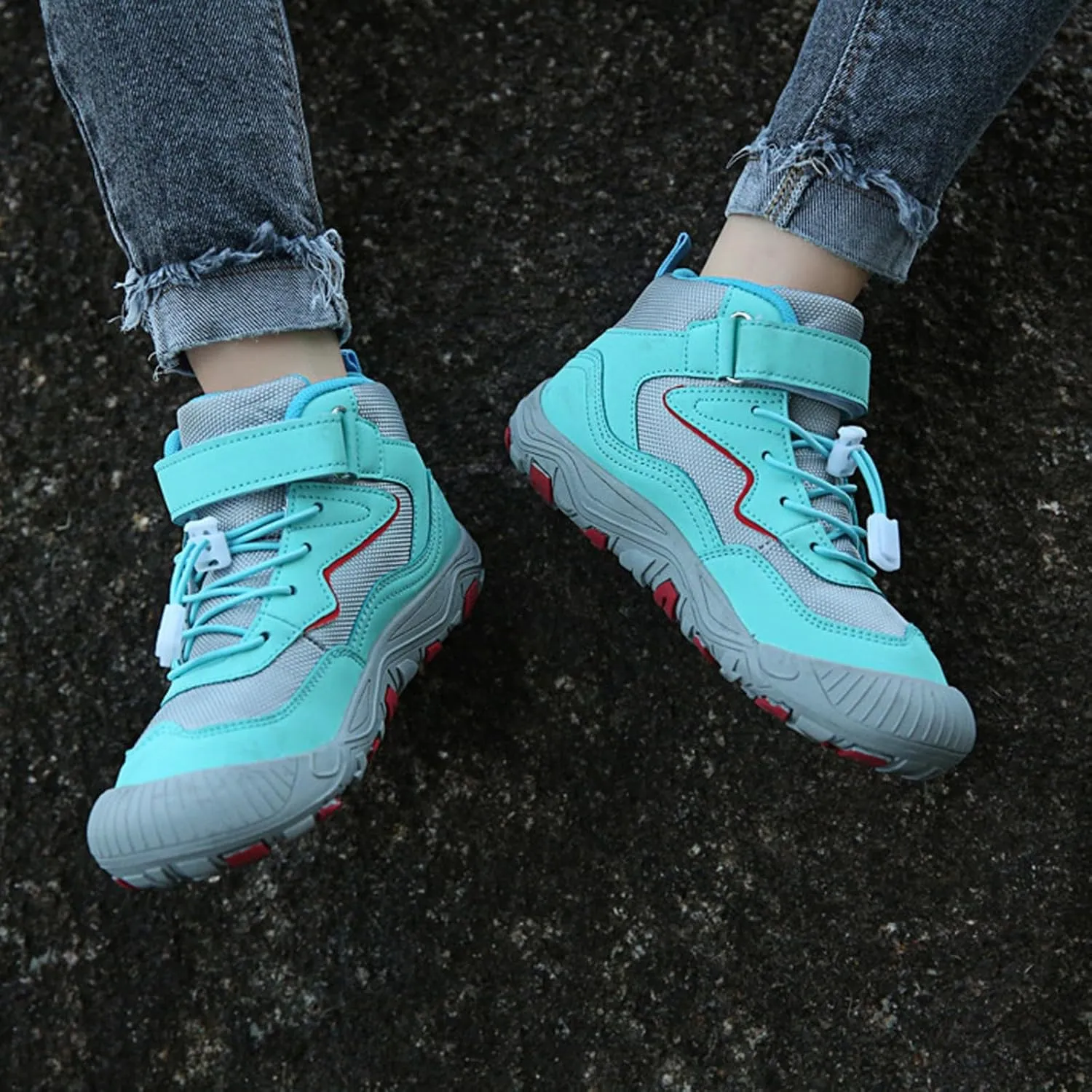 Sneaker Booties For Boys Kids Outdoor Running Walking Non Slip Shoes Childrens Open Toe Ankle Sport Boots Comfy Light