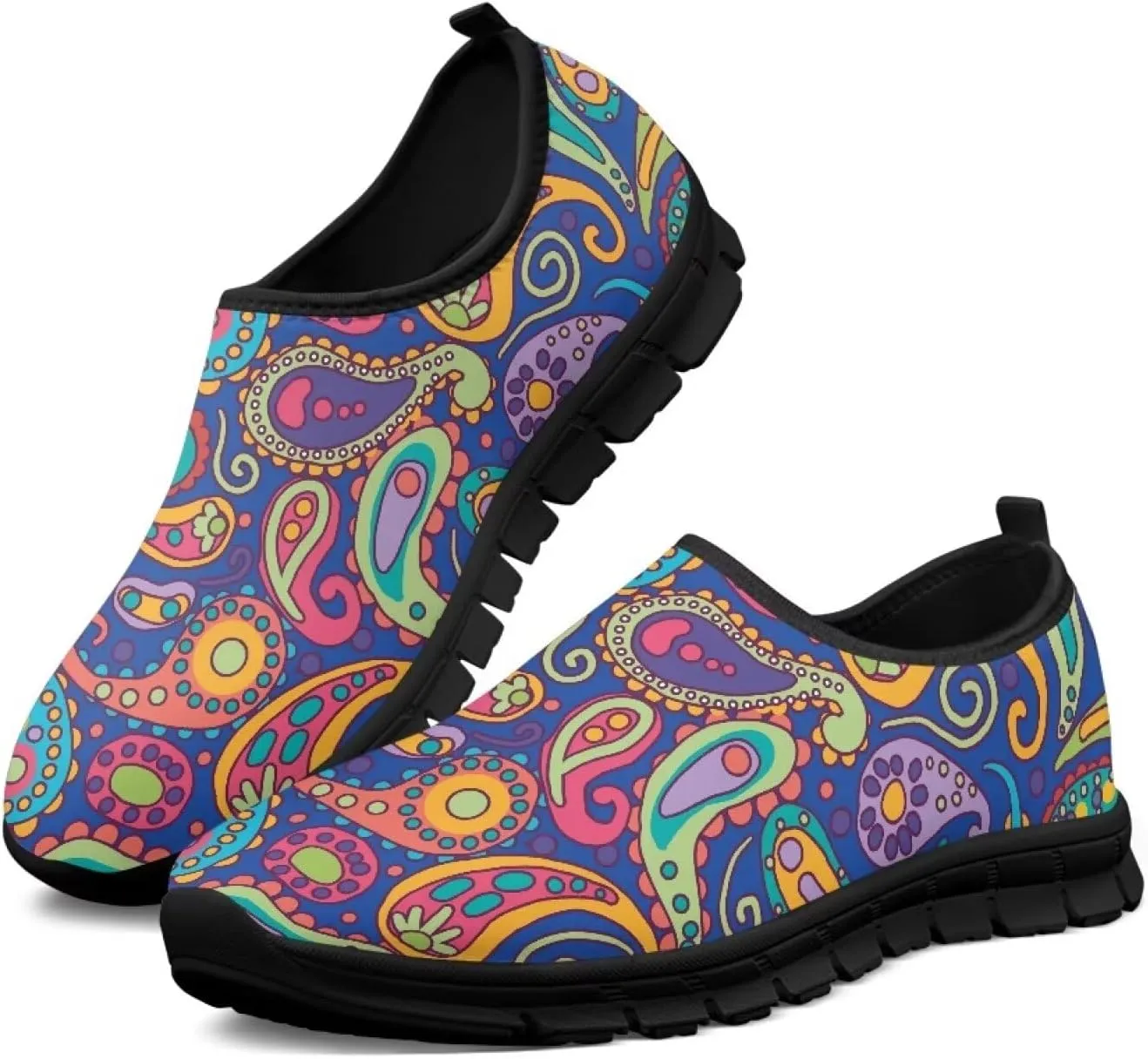 Sneakers Shoes Womens Comfortable, Fashion Sneakers Lightweight Slip On Shoes Casual Flats Shoes for Walking Daily
