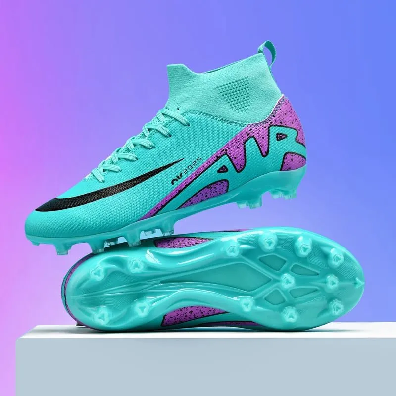 Soccer Cleats for Mens Womens, Indoor Football Cleat Shoe Unisex Youth Students Running Training Non-Slip Rugby AG FG TF Athletic for Outdoor Turf