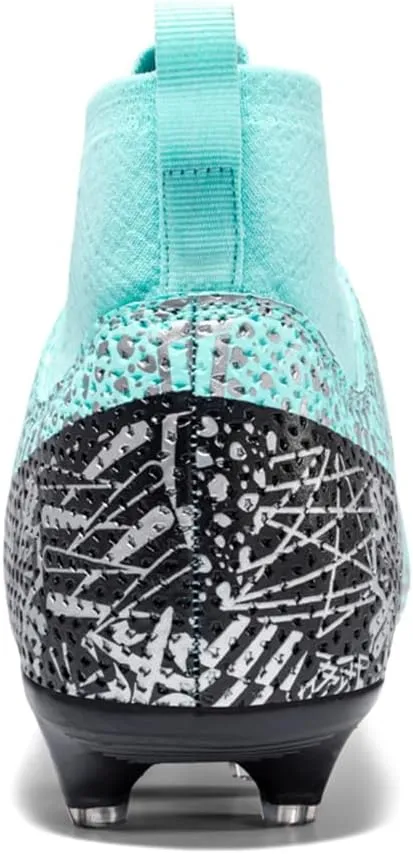 Soccer Cleats for Mens Womens, Indoor Football Cleat Shoe Unisex Youth Students Running Training Non-Slip Rugby AG FG TF Athletic for Outdoor Turf