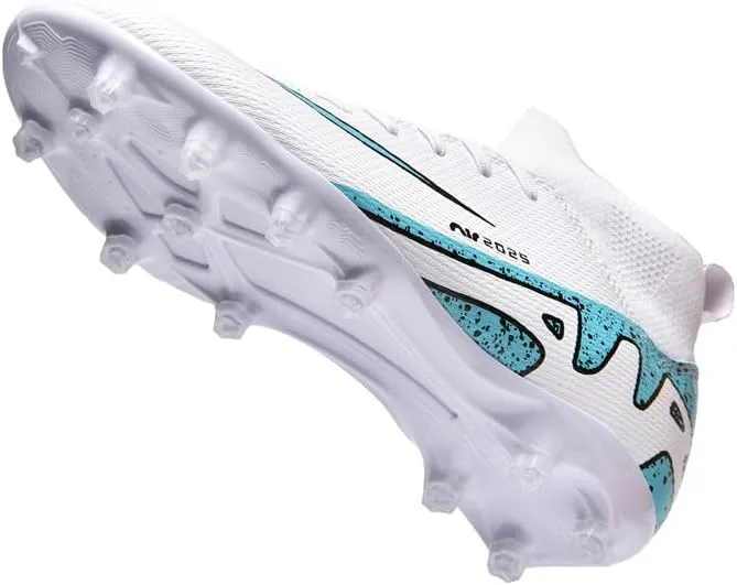 Soccer Cleats for Mens Womens, Indoor Football Cleat Shoe Unisex Youth Students Running Training Non-Slip Rugby AG FG TF Athletic for Outdoor Turf