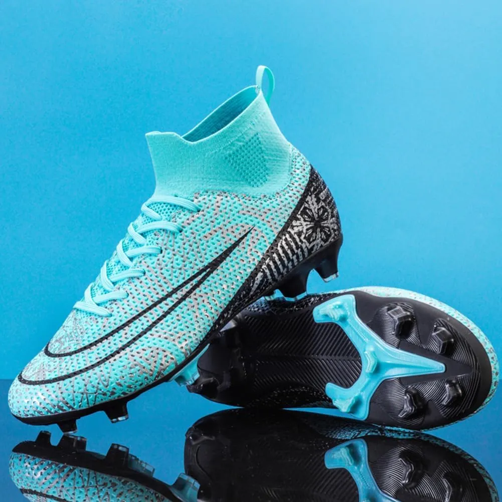 Soccer Cleats for Mens Womens, Indoor Football Cleat Shoe Unisex Youth Students Running Training Non-Slip Rugby AG FG TF Athletic for Outdoor Turf