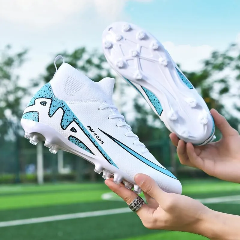 Soccer Cleats for Mens Womens, Indoor Football Cleat Shoe Unisex Youth Students Running Training Non-Slip Rugby AG FG TF Athletic for Outdoor Turf