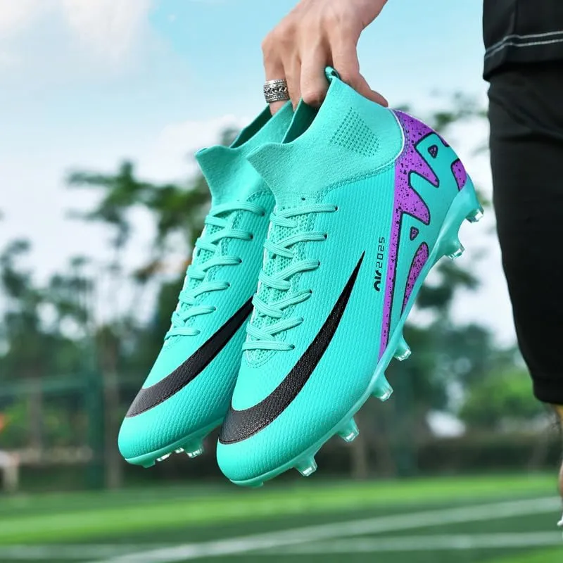 Soccer Cleats for Mens Womens, Indoor Football Cleat Shoe Unisex Youth Students Running Training Non-Slip Rugby AG FG TF Athletic for Outdoor Turf