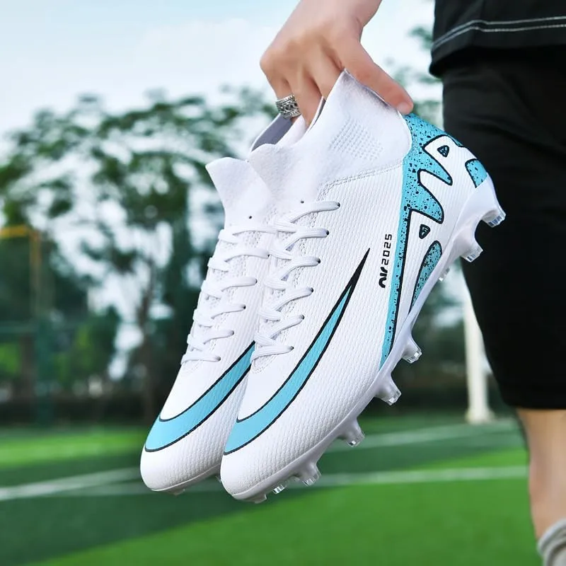 Soccer Cleats for Mens Womens, Indoor Football Cleat Shoe Unisex Youth Students Running Training Non-Slip Rugby AG FG TF Athletic for Outdoor Turf