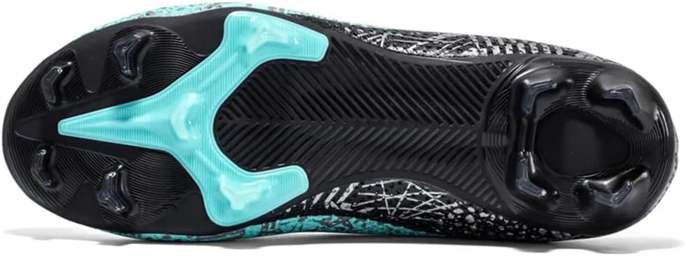 Soccer Cleats for Mens Womens, Indoor Football Cleat Shoe Unisex Youth Students Running Training Non-Slip Rugby AG FG TF Athletic for Outdoor Turf