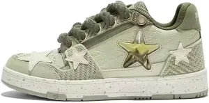 Star Pattern Skate Shoes for Women Y2K Walking Sneakers Chunky Platform Shoes Aesthetic Non Slip Streetwear Fit Well