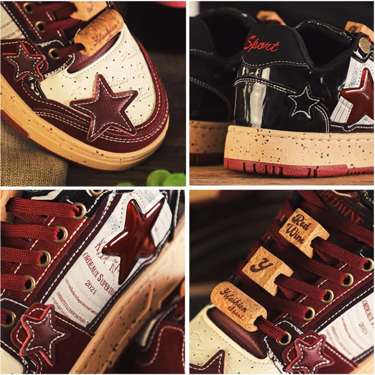 Star Pattern Skate Shoes for Women Y2K Walking Sneakers Chunky Platform Shoes Aesthetic Non Slip Streetwear Fit Well