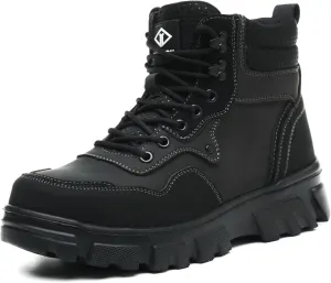 Steel Toe Boots for Men Safety Mens Work Boots Composite Toe Construction Shoes Botas De Trabajo Para Hombre