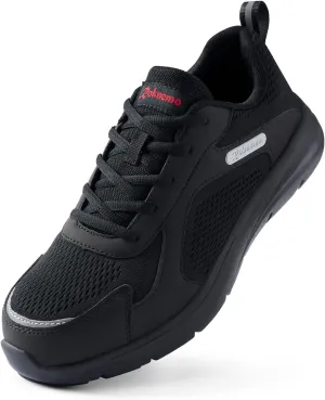 Steel Toe Shoes for Men - Indestructible Work Safety Sneakers - Breathable Lightweight Puncture Resistant Warehouse Shoes for Construction Factory