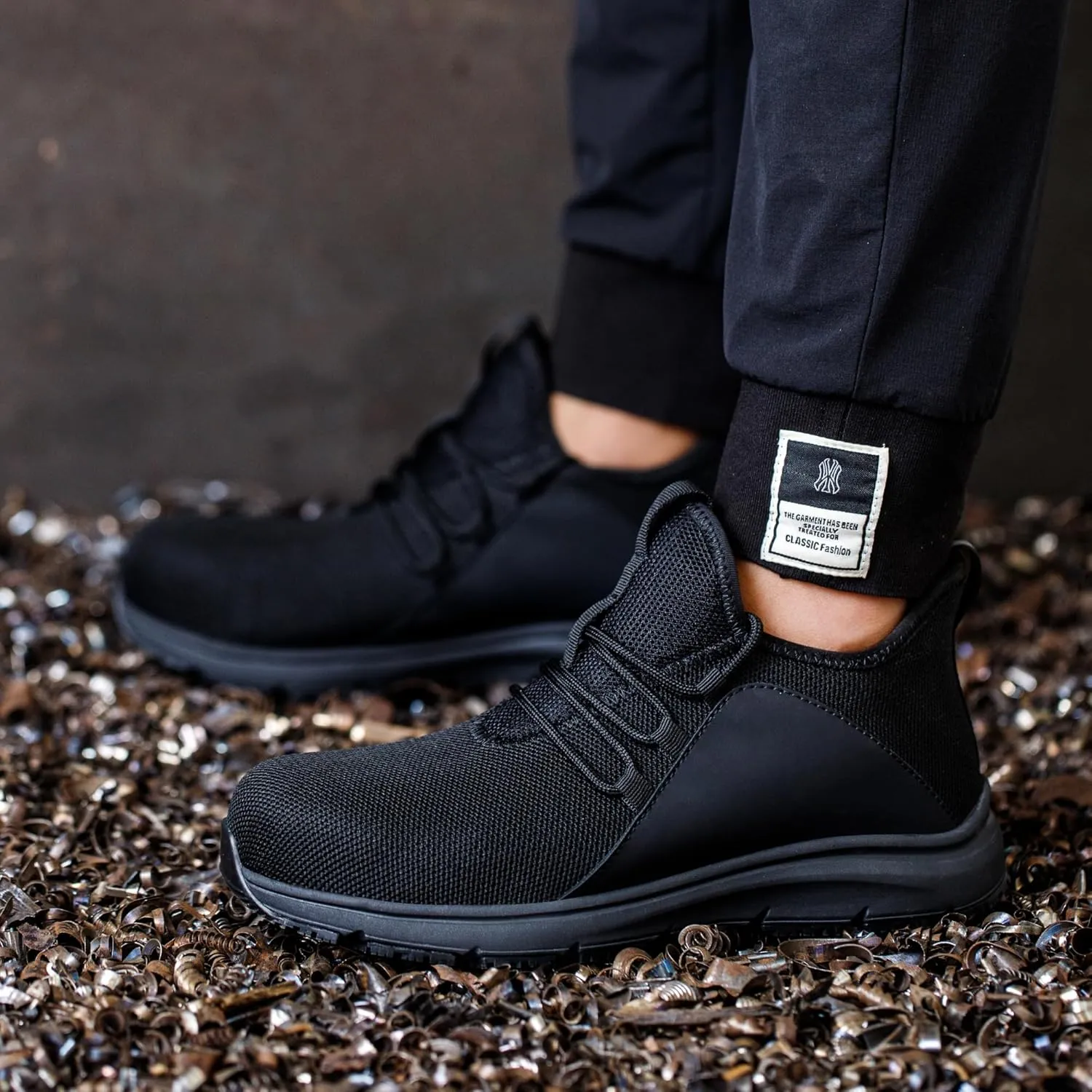 Steel Toe Shoes for Men Women丨Non Slip Waterproof Work Safety Sneakers