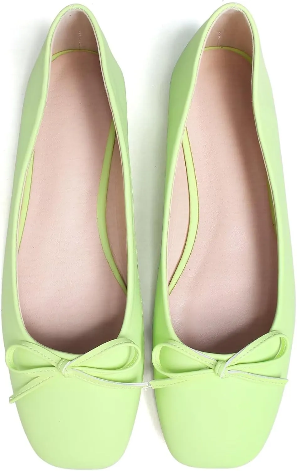 Stunner Women's Ballet Flats Fashion Classic Comfort Square Toe Slip-On Flats Wide Width Flat Shoes