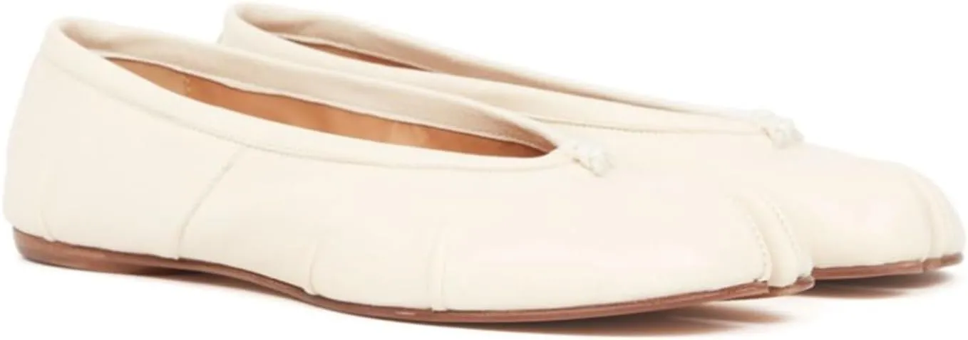 Tabi Ballet Flats for Women Dressy Casual Shoes Split Toe Wide Flats Light Weight Japanese Shoes