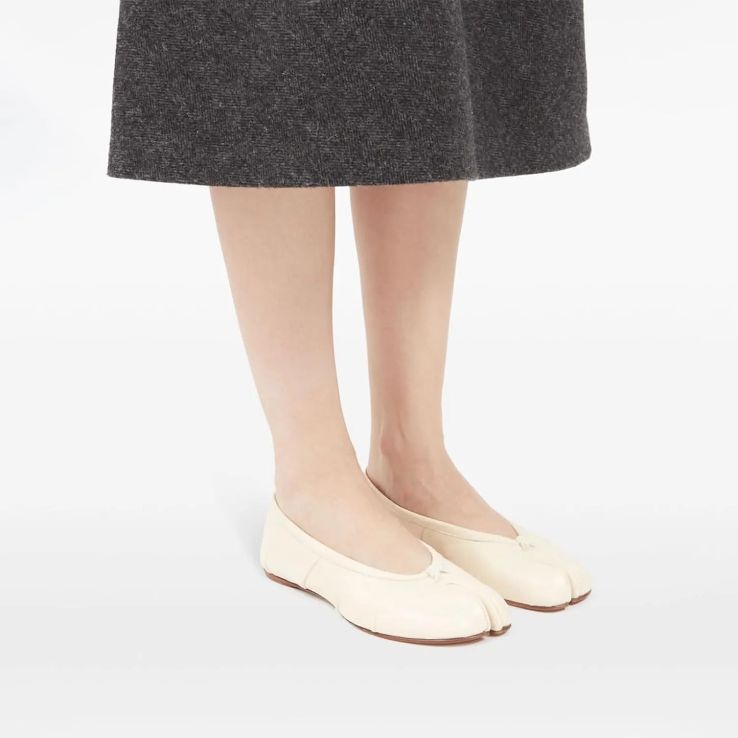 Tabi Ballet Flats for Women Dressy Casual Shoes Split Toe Wide Flats Light Weight Japanese Shoes