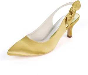 TarfiC Kitten Heels for Women,High Heels for Women,Slip On Sandals for Women,Closed Toe Womens Heeled Sandals, Wedding Shoes for Bride,Summer Dressy Heels