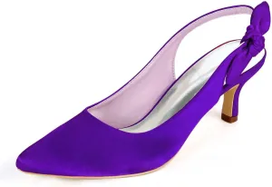 TarfiC Kitten Heels for Women,High Heels for Women,Slip On Sandals for Women,Closed Toe Womens Heeled Sandals, Wedding Shoes for Bride,Summer Dressy Heels