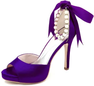 TarfiC Women's Peep Toe Party Wedding Low Heel Kitten Heels,Adjustable Strap Ivory Dress Sandals Pumps High Heeled Prom Dress Shoes