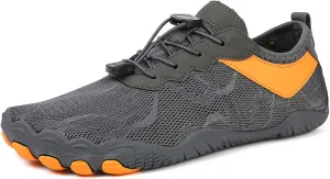 Thatrich Womens Hike Barefoot Shoes Breathable Athletic Running Men Wide Toe Box Non Slip Water Proof Work Shoe Vacation Beach Grounded Footwear Slip-On Lightweight Comfy Hiking Sneakers for Unisex