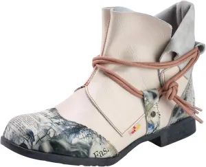 TMA EYES Women's Comfy Boots Round Toe Lace-up Non-slip Boots