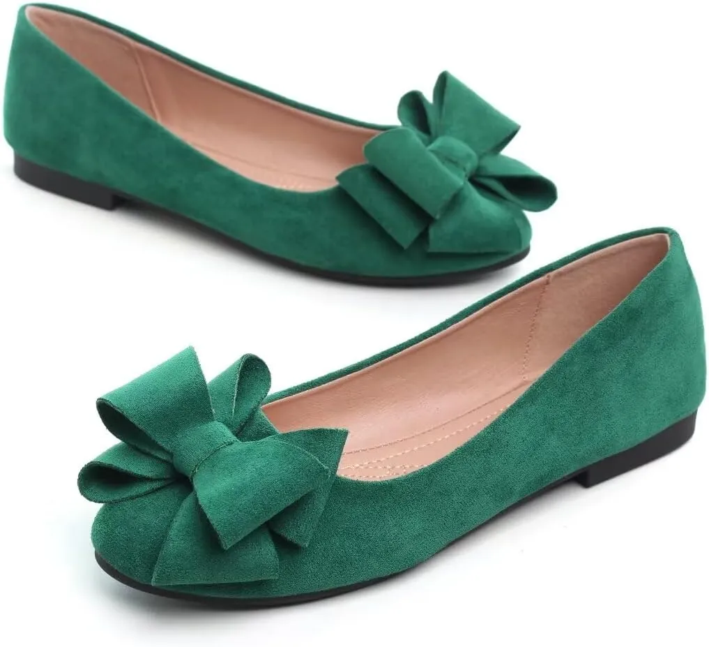 TN TANGNEST Women Fashion Bowknot Flats Comfort Pointed Toe Dress Shoes