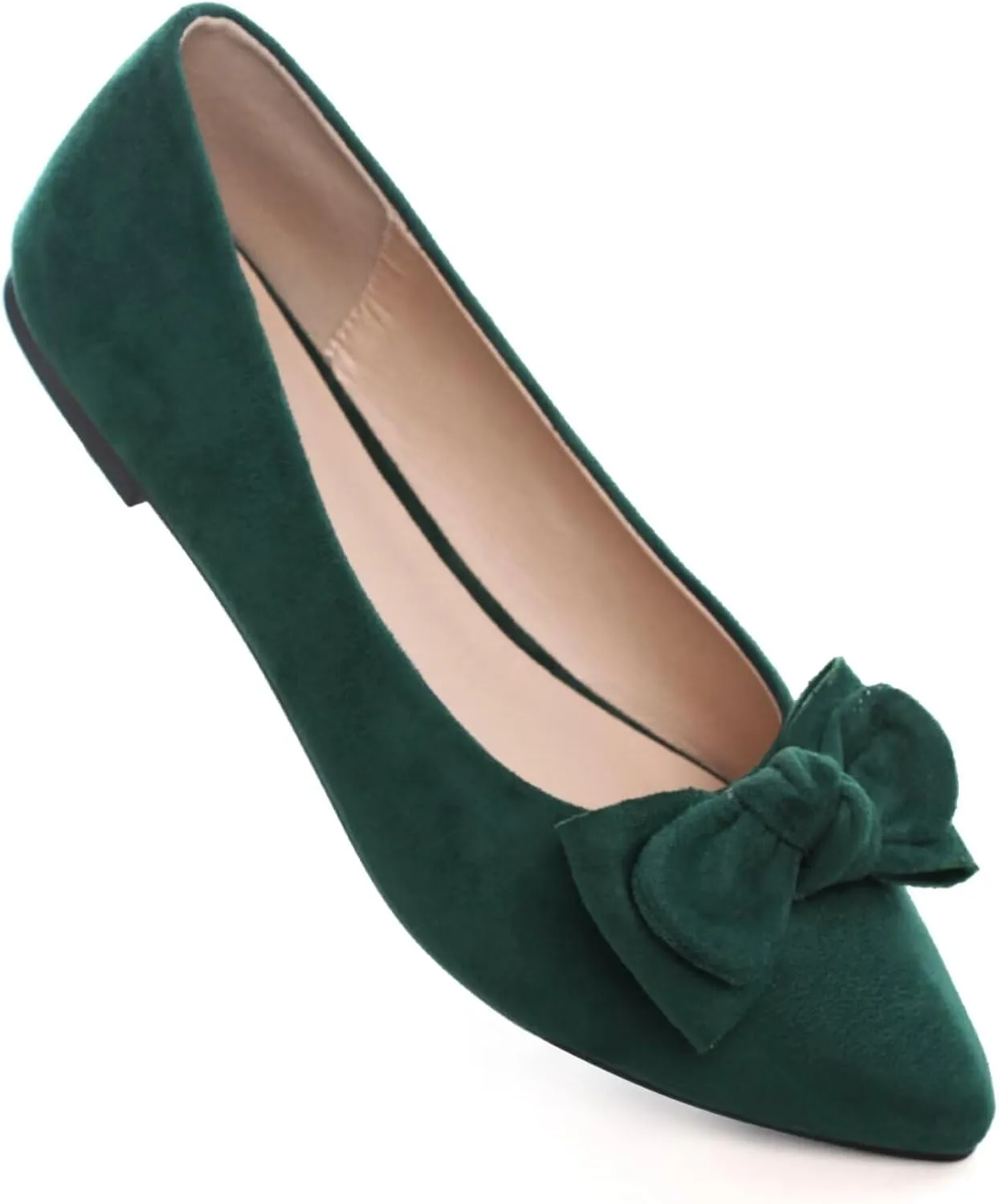 TN TANGNEST Women Fashion Bowknot Flats Comfort Pointed Toe Dress Shoes