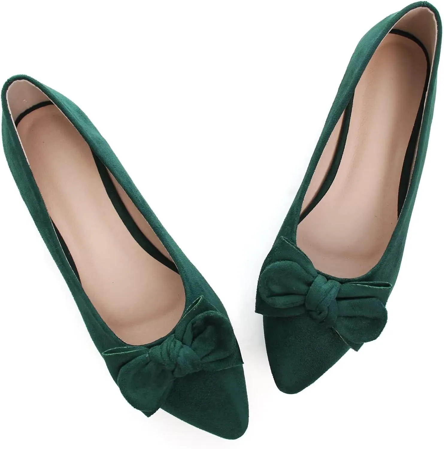 TN TANGNEST Women Fashion Bowknot Flats Comfort Pointed Toe Dress Shoes