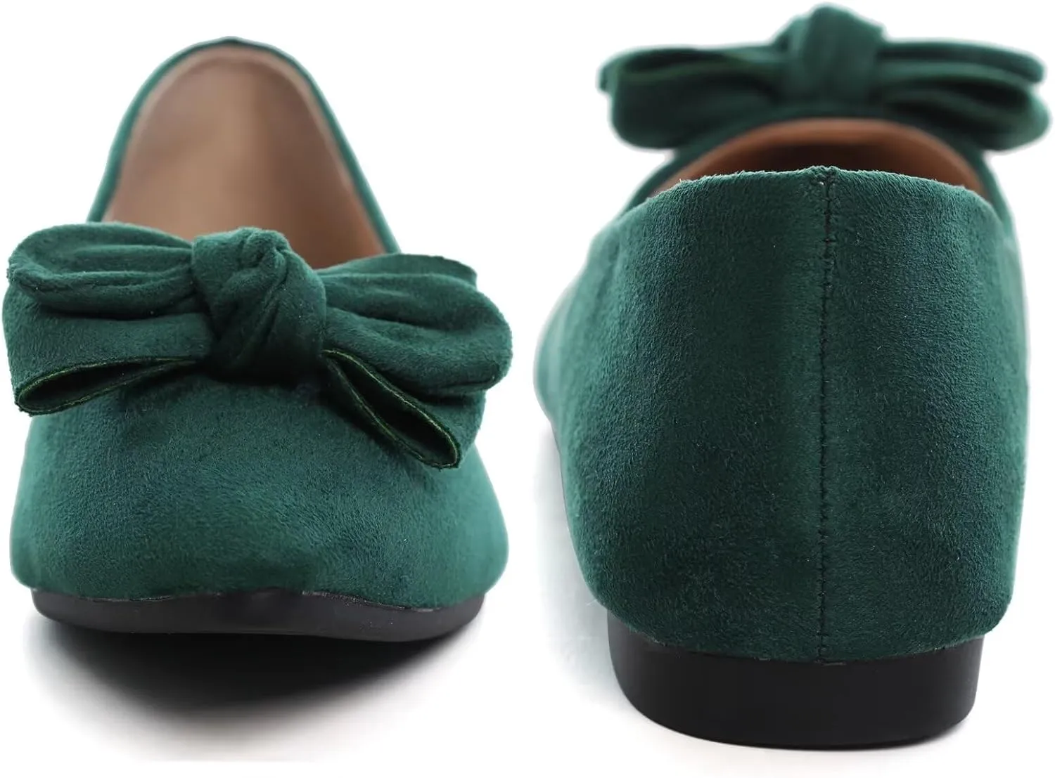 TN TANGNEST Women Fashion Bowknot Flats Comfort Pointed Toe Dress Shoes