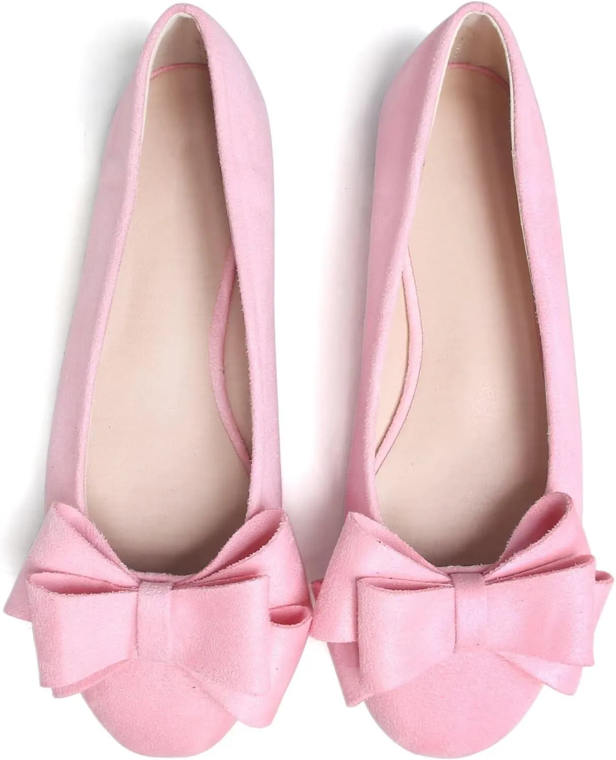 TN TANGNEST Women's Comfortable Pointed Toe Bowknot Flats Slip On Loafers Casual Flats