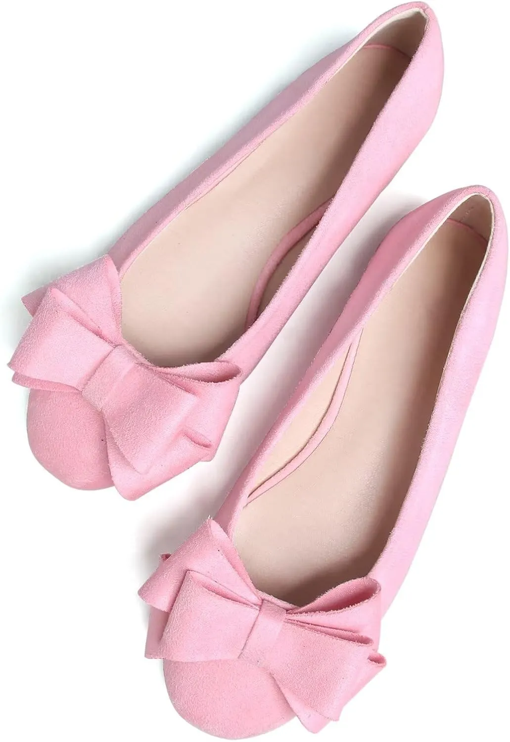 TN TANGNEST Women's Comfortable Pointed Toe Bowknot Flats Slip On Loafers Casual Flats