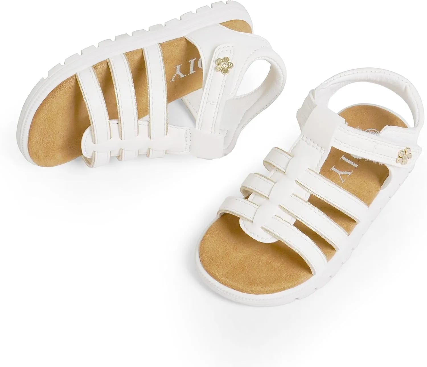 Toddler Girl Sandals Little Kids Summer Dress Shoes Open Toe Flats Princess Sandals for School Beach Party