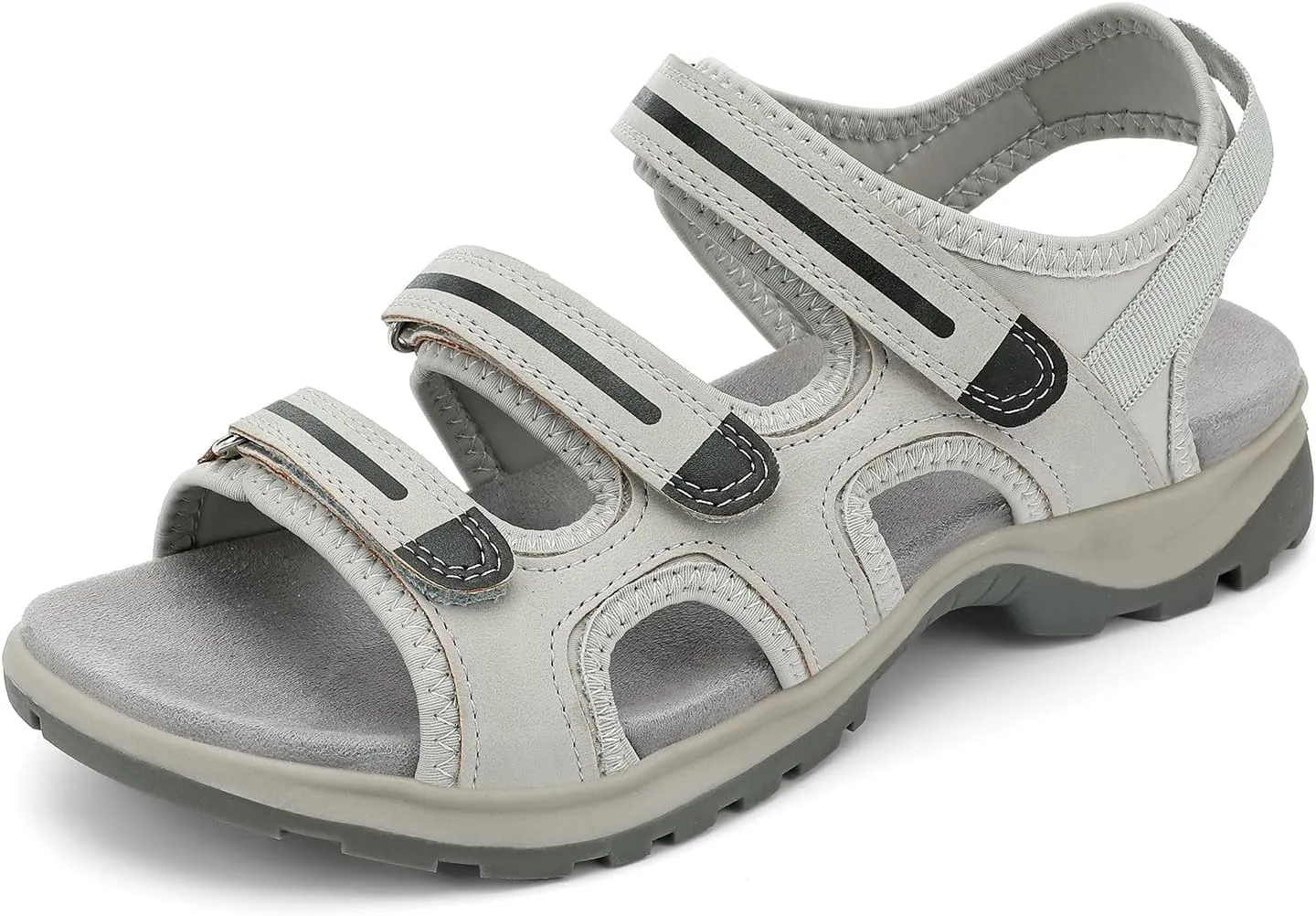 UBFEN Womens Hiking Sandals Comfortable Walking Arch Support Adjustable Straps Breathable and Durable for Outdoor Adventures Travel Beach