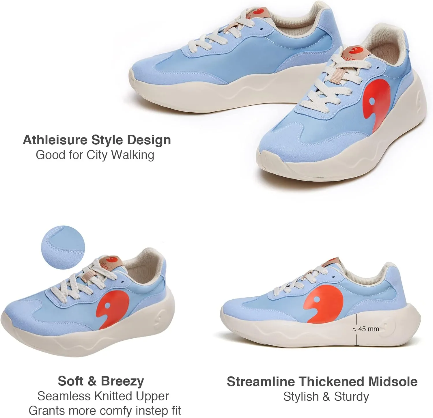 UIN Women's Retro Sneakers Lightweight Walking Casual Comfortable Art Painted Travel Shoes