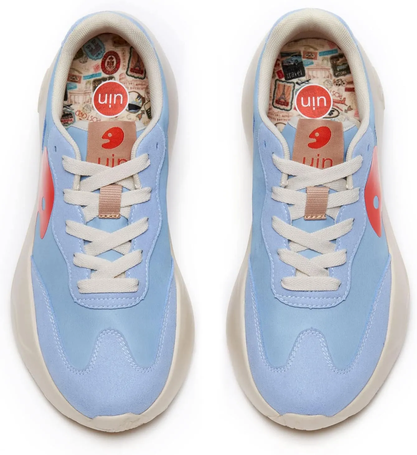 UIN Women's Retro Sneakers Lightweight Walking Casual Comfortable Art Painted Travel Shoes